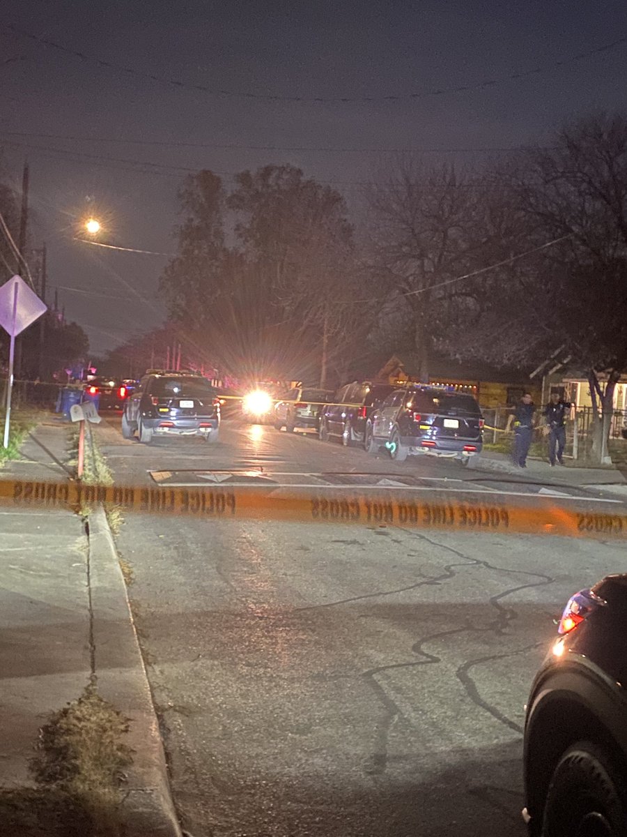 A heavy police presence on Moraima St on the west side; still waiting to confirm with police if a woman and child were shot in a drive-by shooting