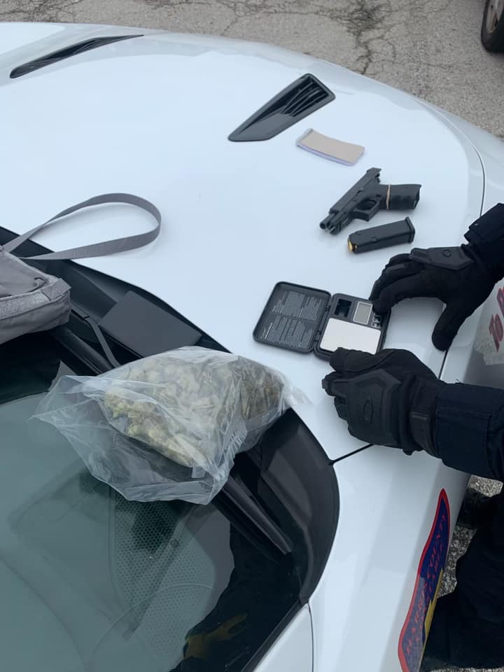 Deputy Brauer with Constable Mark Herman's Office conducted a traffic stop on a vehicle in the 4511 block of FM 1960 Road Road and Veterans Memorial Drive.   The suspect  was found to be in possession of a felony amount of marijuana and a firearm. 