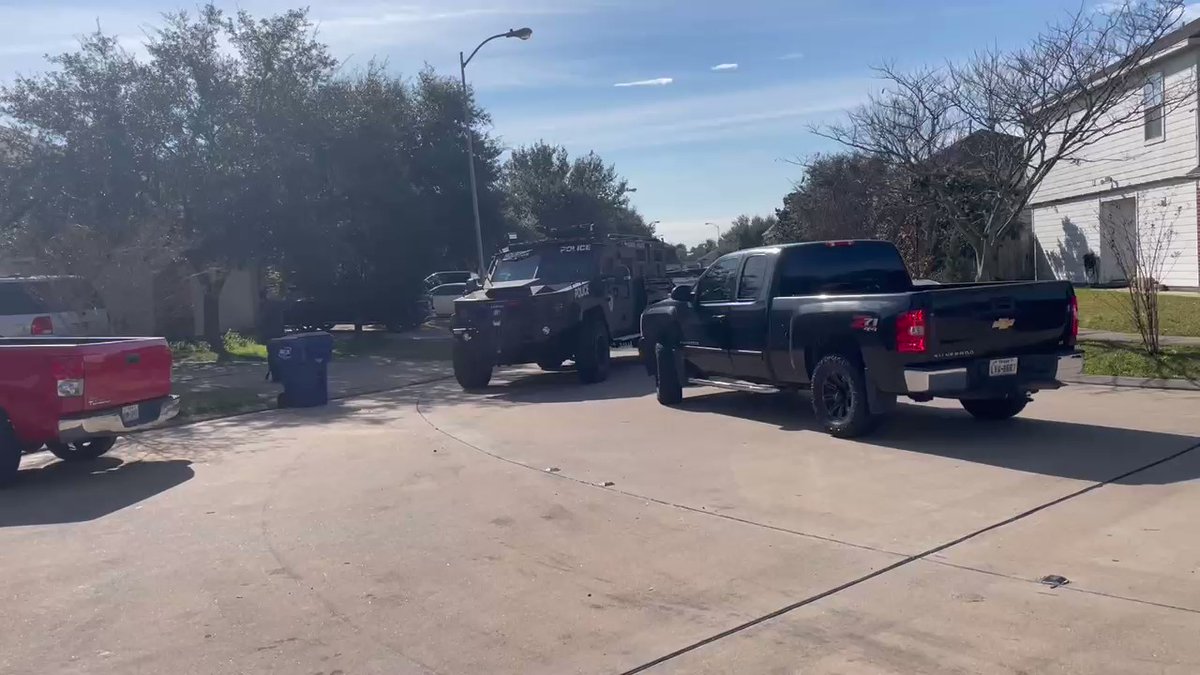 Houston police and SWAT on scene in a neighborhood in West Harris County, conducting an investigation. Hoping to get some information on what's happening here soon