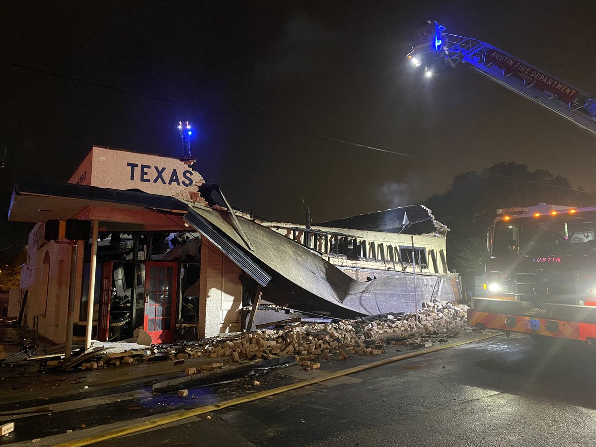 A look at Texas French Bread on Rio Grande street after an overnight fire. The cause is still under investigation.