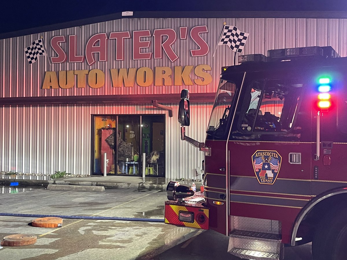 Photos from the 2 alarm fire at Slater's Autoworks on FM 1960 Rd E. in Atascocita