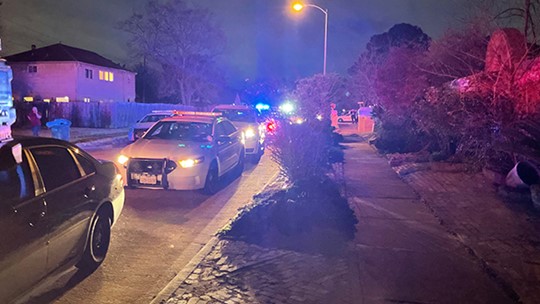 Here's a look at the scene in northwest Harris County where two deputies and a suspect were shot. Officials tell the two deputies are expected to be okay. The suspect was killed.