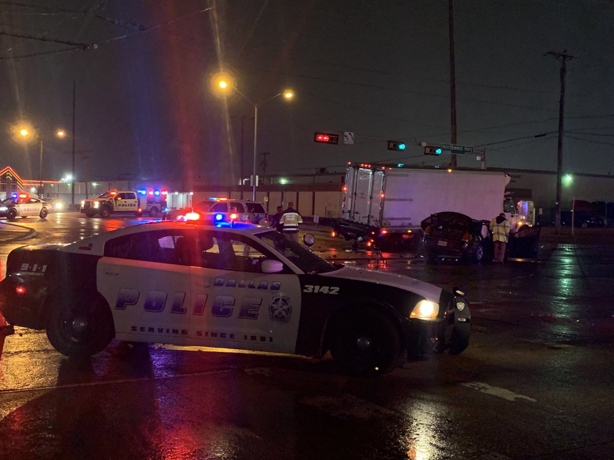 A passenger in a speeding car has died after the driver of that car crashed into a Box truck. Shiloh @ Northwest Hwy was closed both directions for several hours.