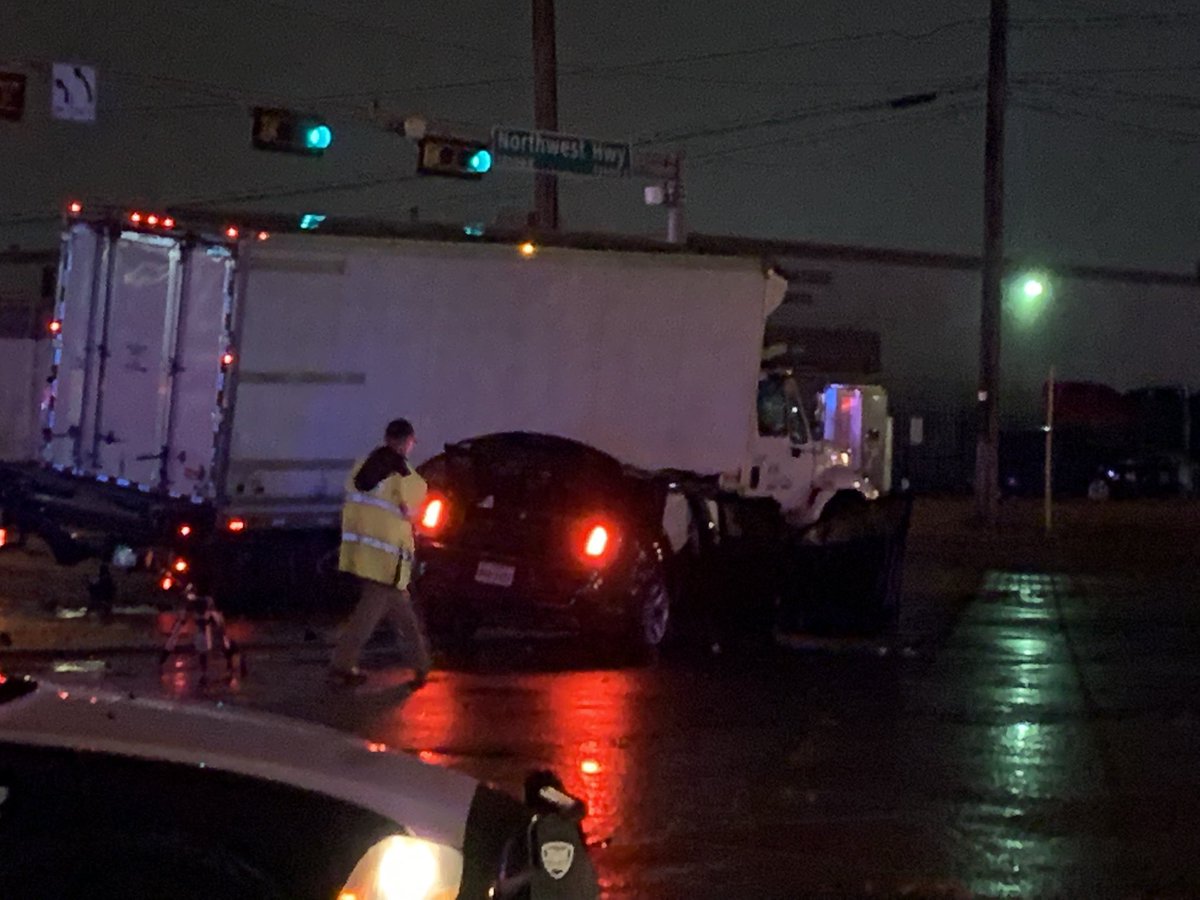 A passenger in a speeding car has died after the driver of that car crashed into a Box truck. Shiloh @ Northwest Hwy was closed both directions for several hours. 