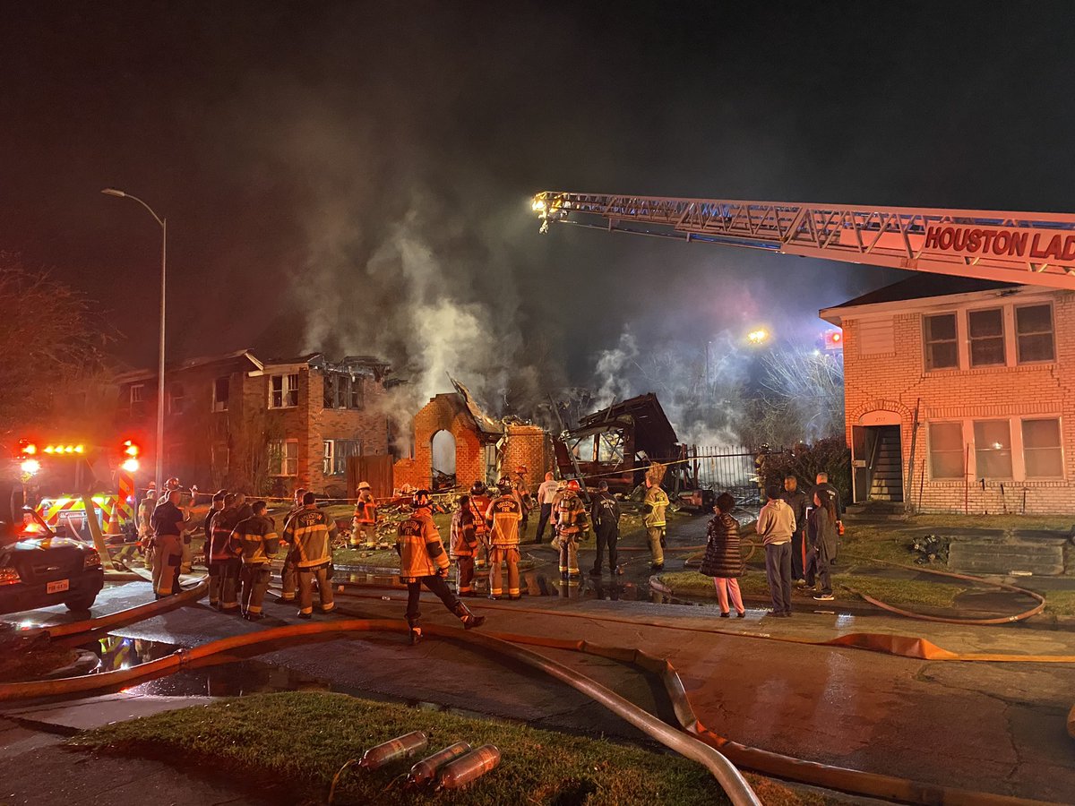 A tough scene. HFD crews battled a a 2 alarm fire on 2700 Palm St. One home is destroyed and it appears that several others are damaged.