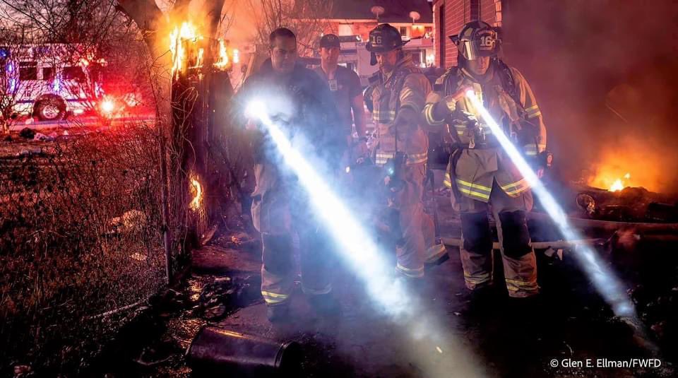 House fire in the 8000 blk of West Elizabeth Ln on the Westside of FortWorth. When E23 arrived on scene, heavy fire was coming from the structure. 5 FD units responded & it was under control in 15 mins. No injuries/cause under investigation