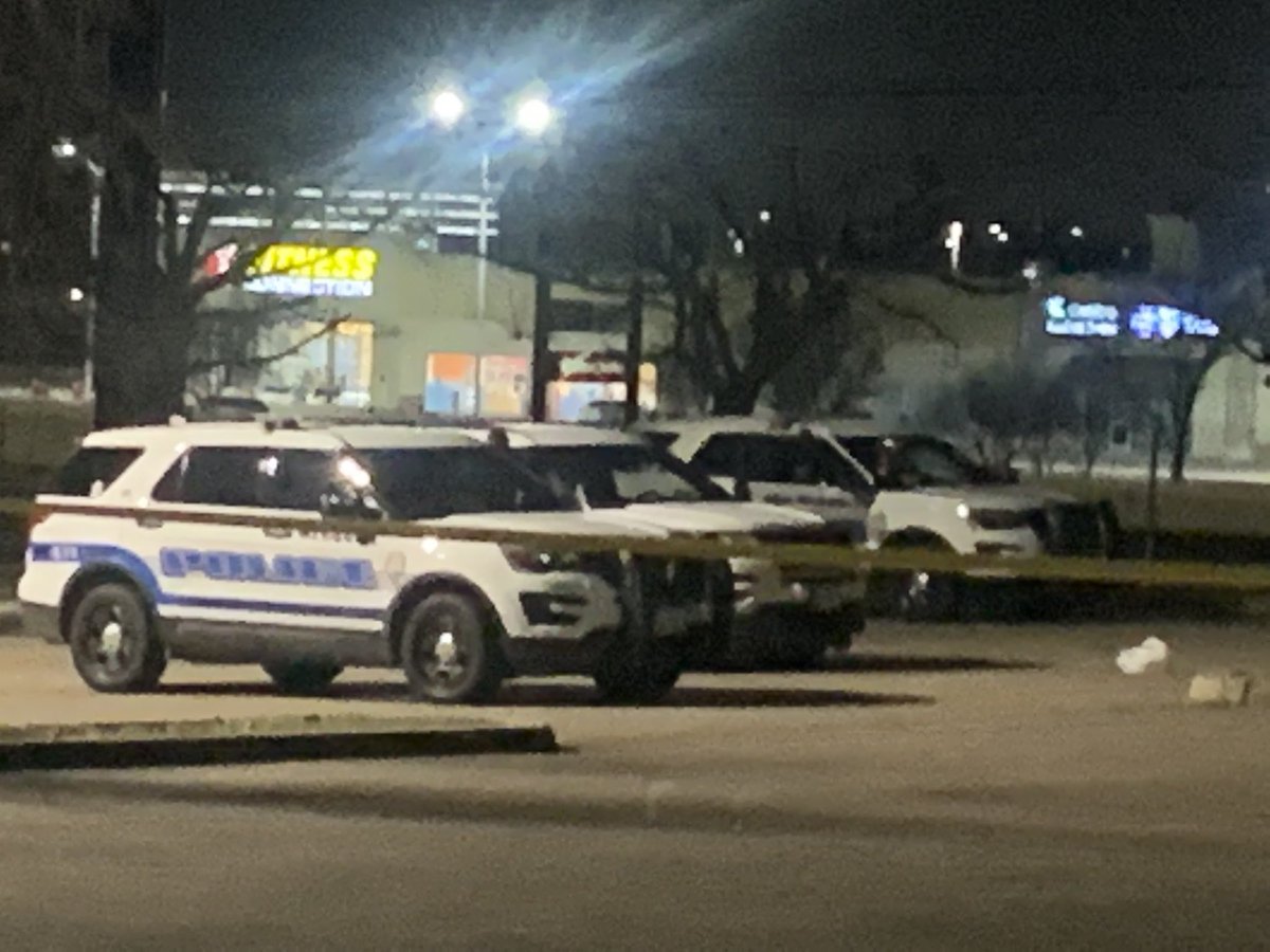 Mesquite Police confront an armed man outside the Urban Air Adventure Park. The  suspect fired a weapon at officers and officers returned fire wounding the suspect