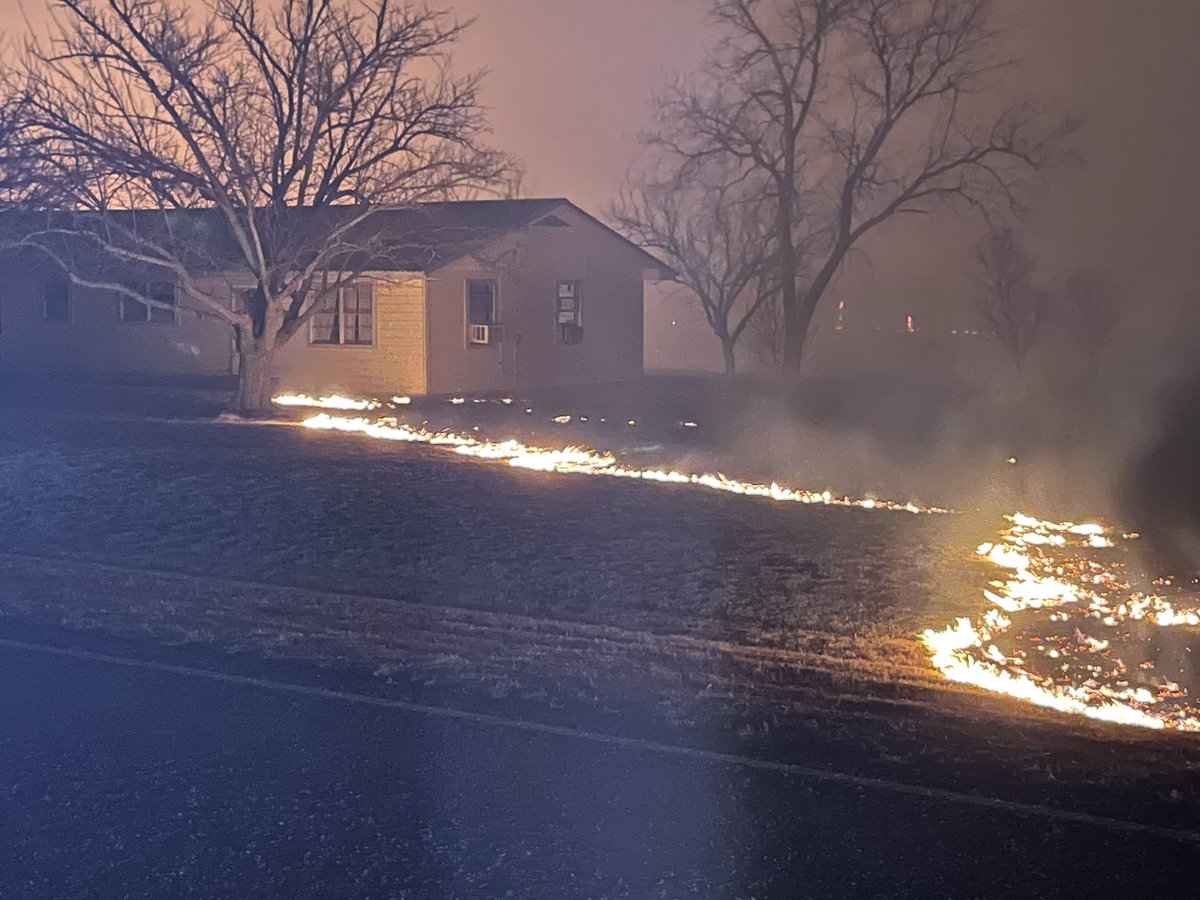 Eastland County where tens of thousands of acres are burning right now—part of the EastlandComplex fires.  We took these photos right off of FM2563 in Gorman.   Fire crews have a long night ahead of them