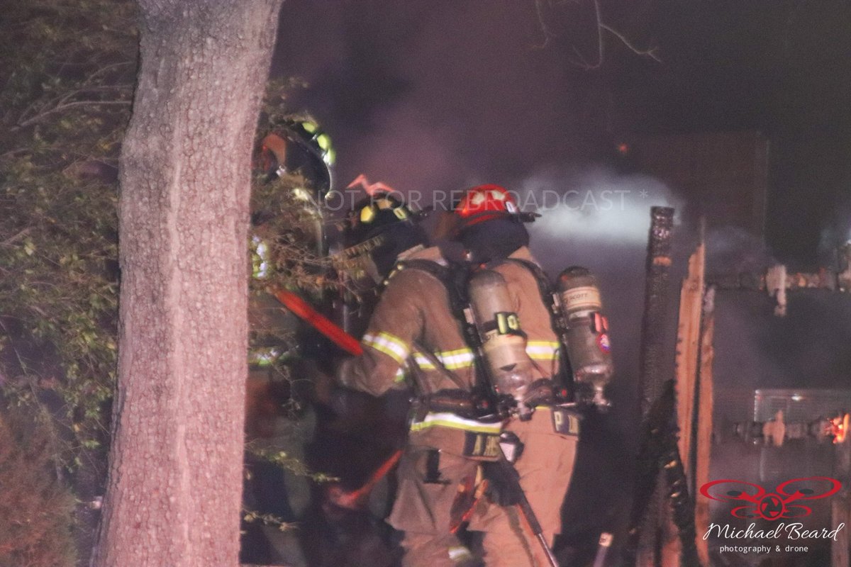 A family pet is dead & 2 homes damaged after an outbuilding fire turns into a structure fire with extention to a 2nd home Saturday night on the 4400 block of Thrasher CT in North Fort Worth