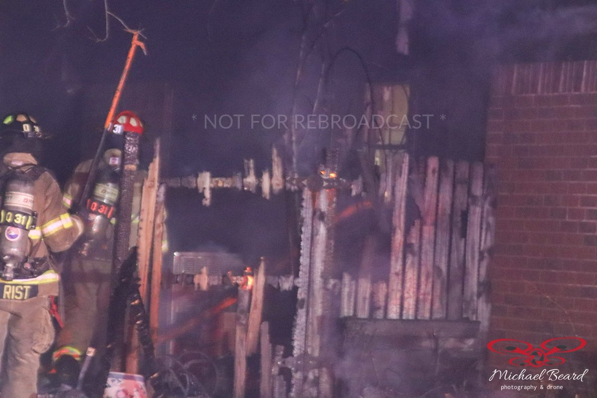 A family pet is dead & 2 homes damaged after an outbuilding fire turns into a structure fire with extention to a 2nd home Saturday night on the 4400 block of Thrasher CT in North Fort Worth