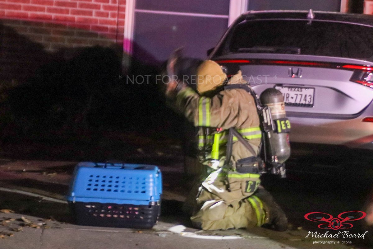 A family pet is dead & 2 homes damaged after an outbuilding fire turns into a structure fire with extention to a 2nd home Saturday night on the 4400 block of Thrasher CT in North Fort Worth