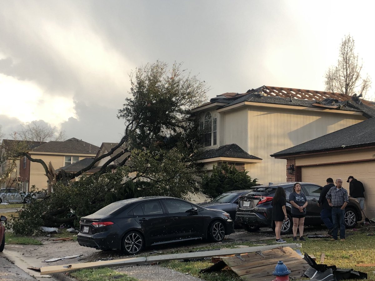 This is Southwestern Trail in Round Rock after tornado touched down. One resident calling it total destruction. 