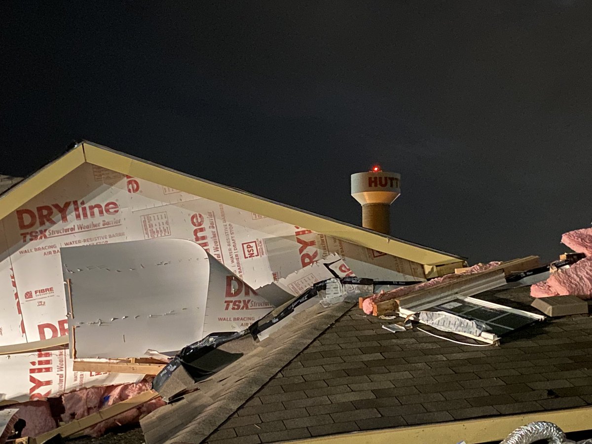 This development off Limmer Loop in Hutto has a lot of damage to homes. One home that was completed had the roof ripped off. There are other homes that were being built that have toppled over as well. 