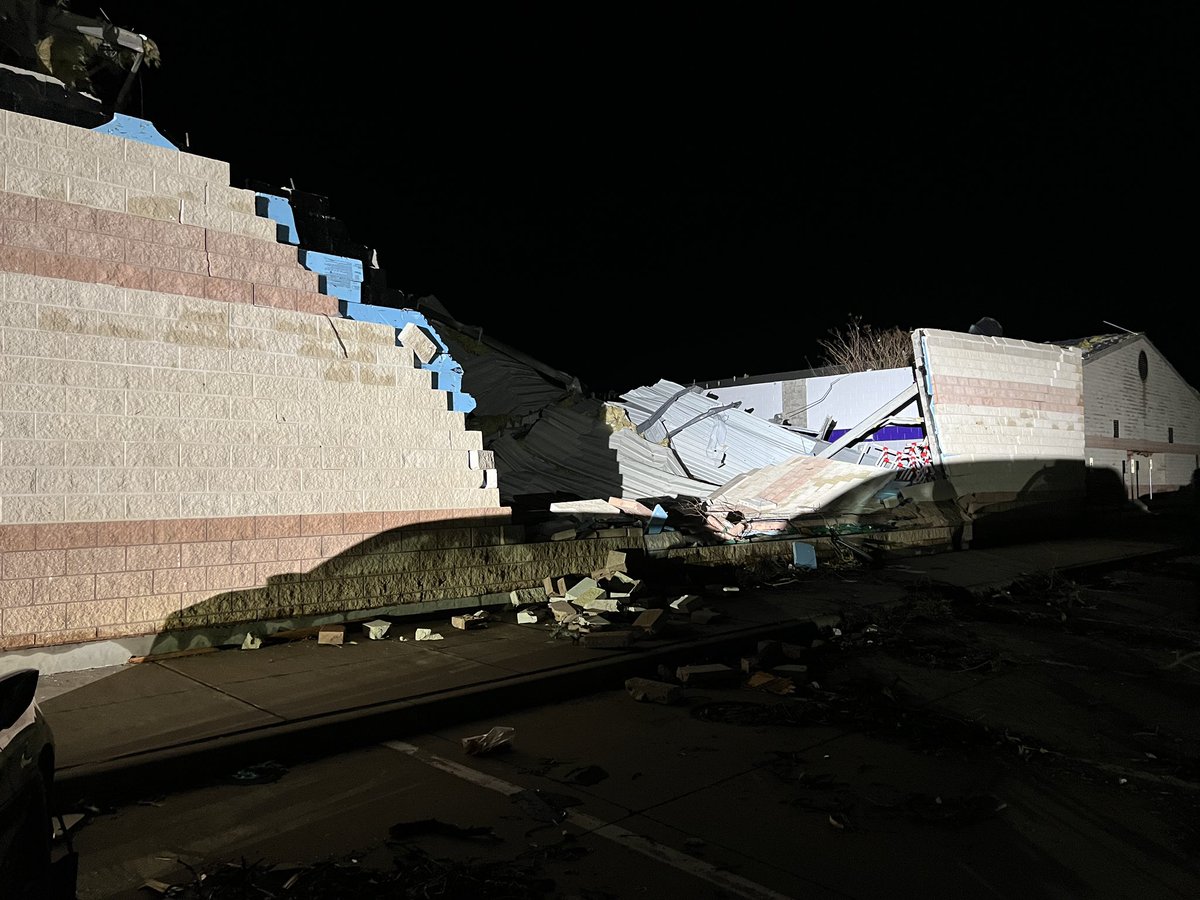 Unbelievable images from the Jacksboro ISD Elementary School. Debris scattered everywhere, cars tossed around.