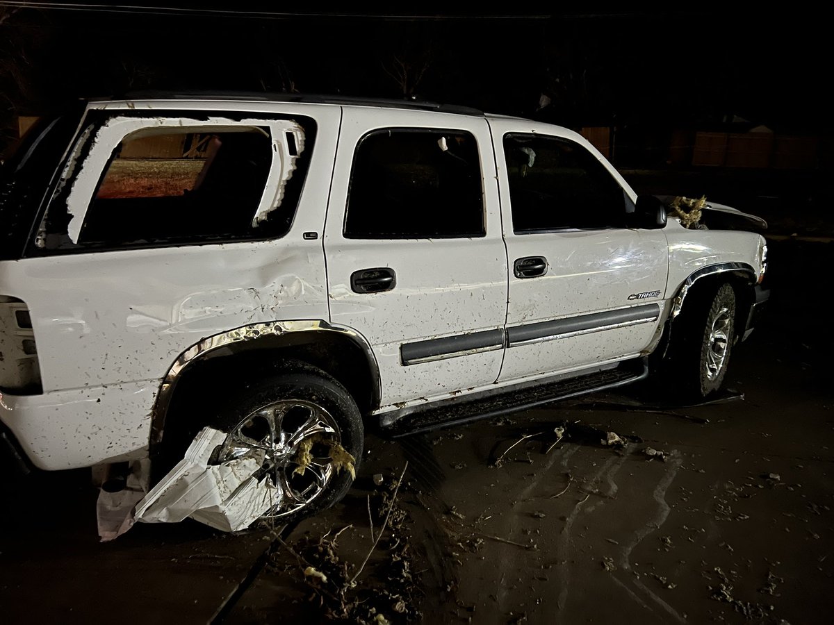 Unbelievable images from the Jacksboro ISD Elementary School. Debris scattered everywhere, cars tossed around.