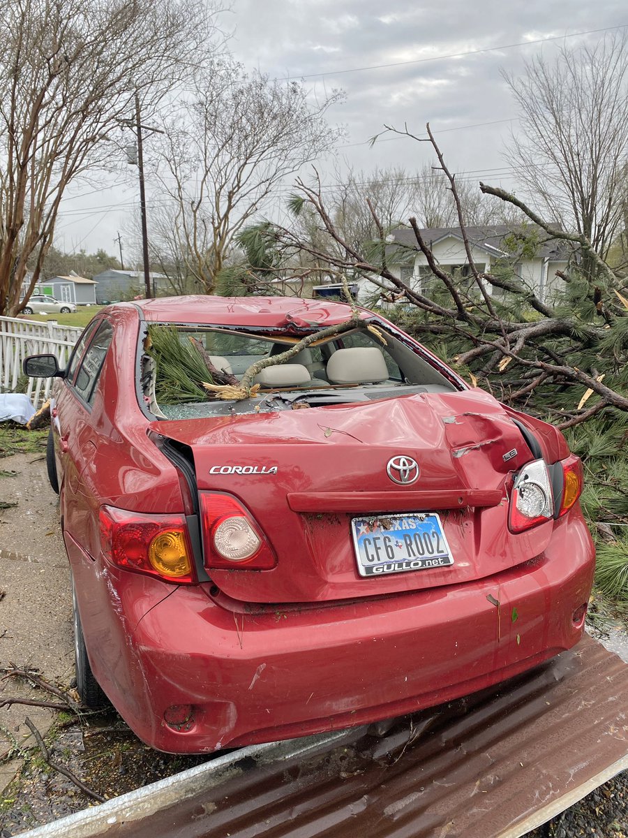 More pictures of the severe damage in Madisonville after a reported tornado touched down last night