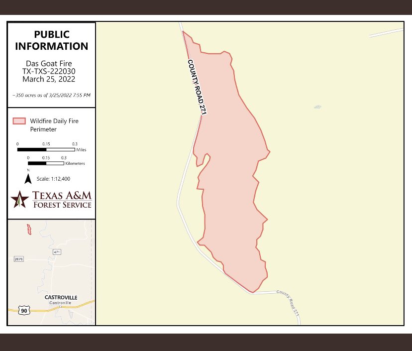 DasGoatFire map from last night. It's still burning