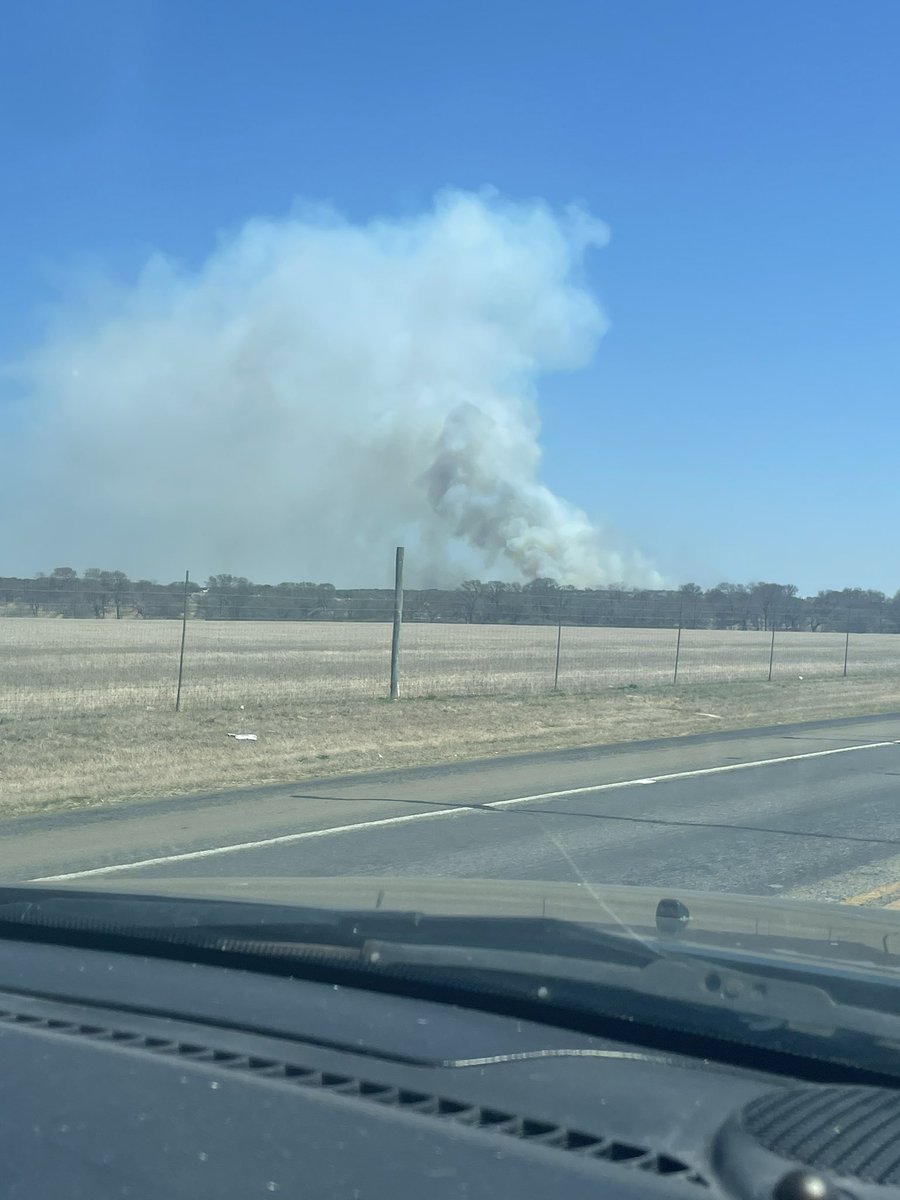 More evidence of the high grassfire danger todaygrassfire in Comfort this afternoon too