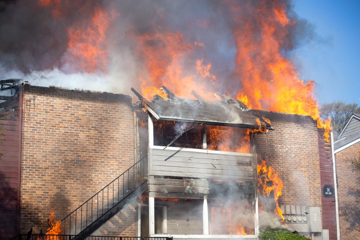 SAFD battling a massive apartment fire at the Silver Oaks Apartments 7500blk of Ingram Rd. Witnessed roof collapse on firefighters, they appear to not be significantly injured.