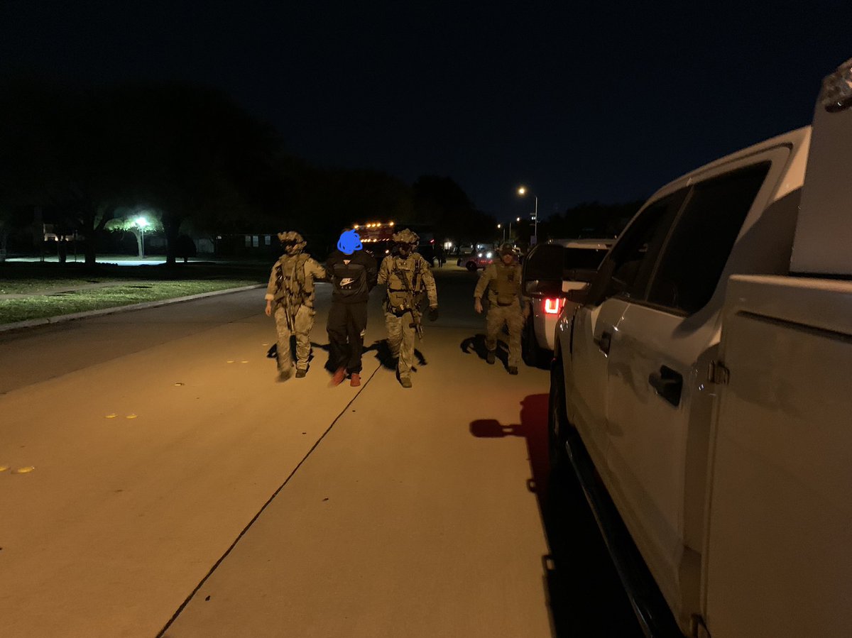 SWAT and mental health units responded to a barricaded suspect on Woodsburgh Ln in Cypress. They negotiated with suspect who surrendered without incident. 