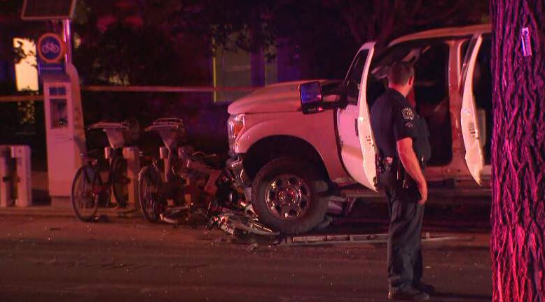 Several people were hurt after a car crashed into a food truck along Barton Springs Road in Austin Friday night. Two people have serious injuries, Austin-Travis County EMS says 