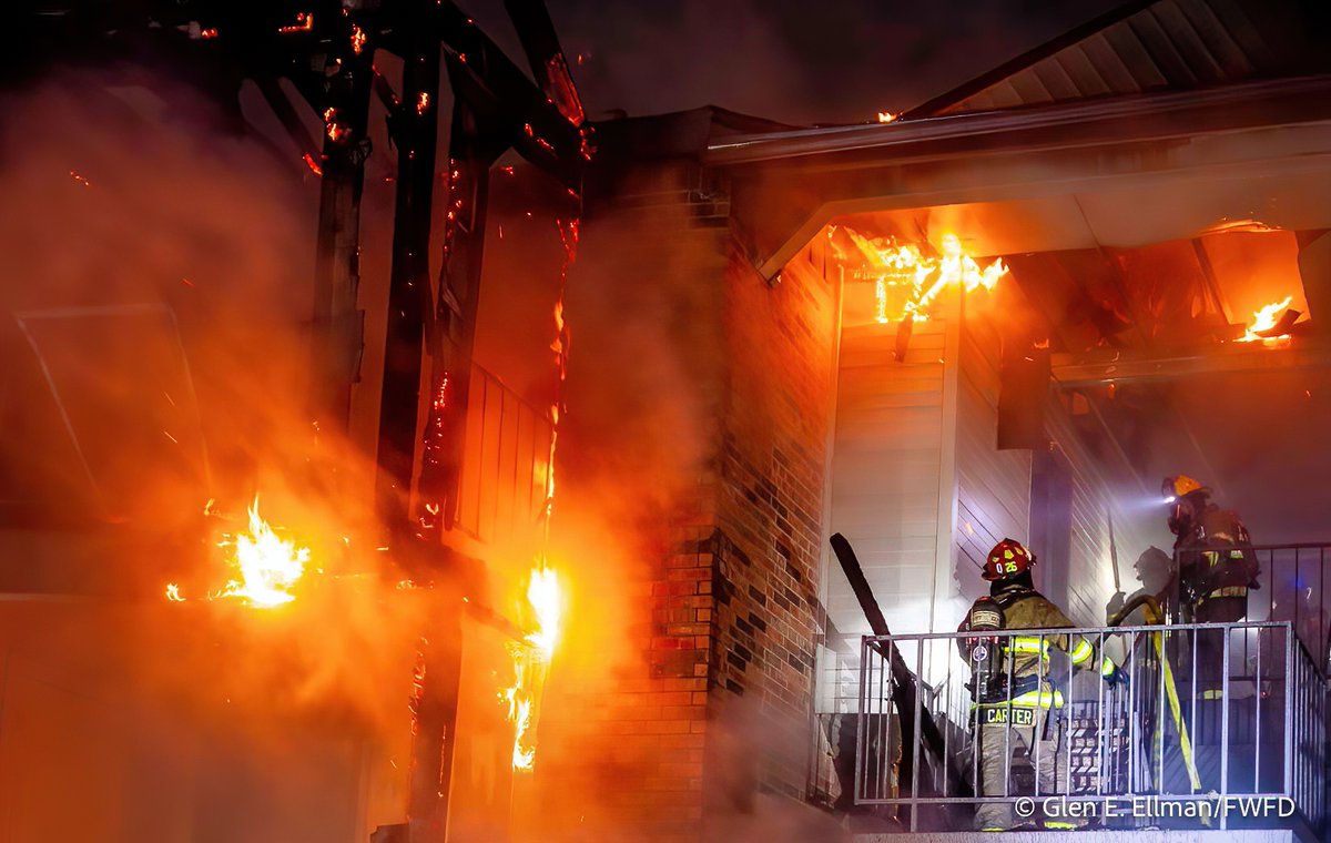 Two FWFD units remain on scene of the 3-alarm apartment fire from earlier this evening. The cause of the fire is under investigation. 