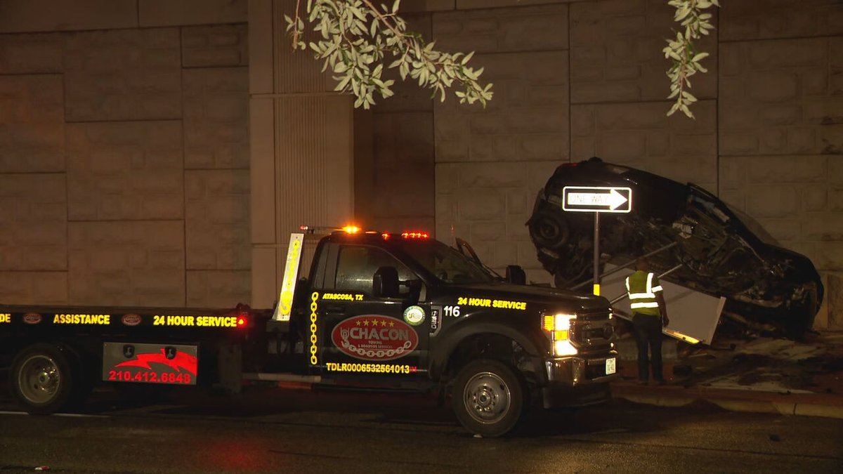 A driver was taken to University Hospital with possible life-threatening injuries after crashing their vehicle on the Loop 410 access road, near Callaghan Rd. Tuesday night.   