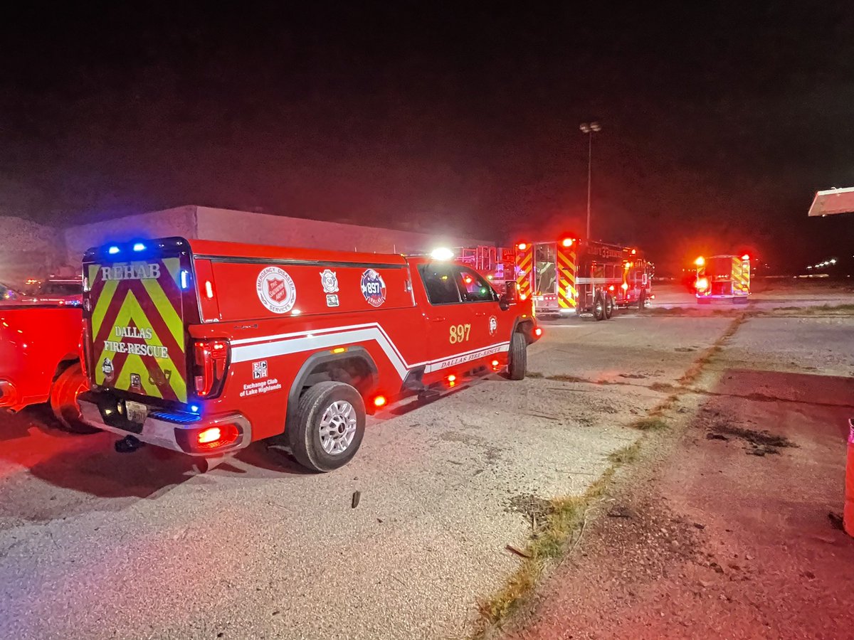 Clearing the first run, we were assigned to what would become a 3 alarm fire in the old LTV plant at 9314 W Jefferson. Water pressure issues and the size of the structure made this a difficult fire to fight