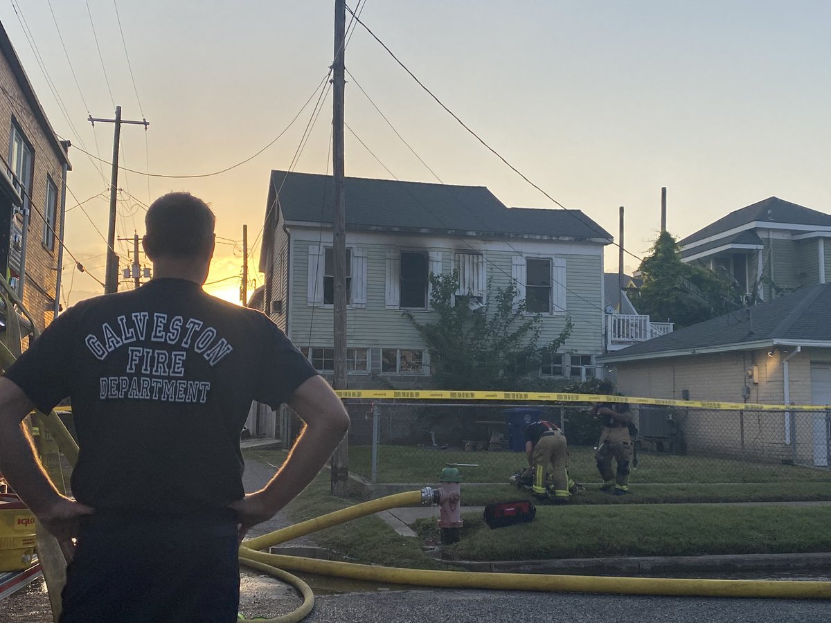 A 2-year-old and 5-year-old died after they were rescued from a fire inside a two-story home in Galveston. 