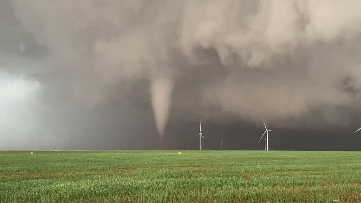 tornado just north of Truscott, TX.