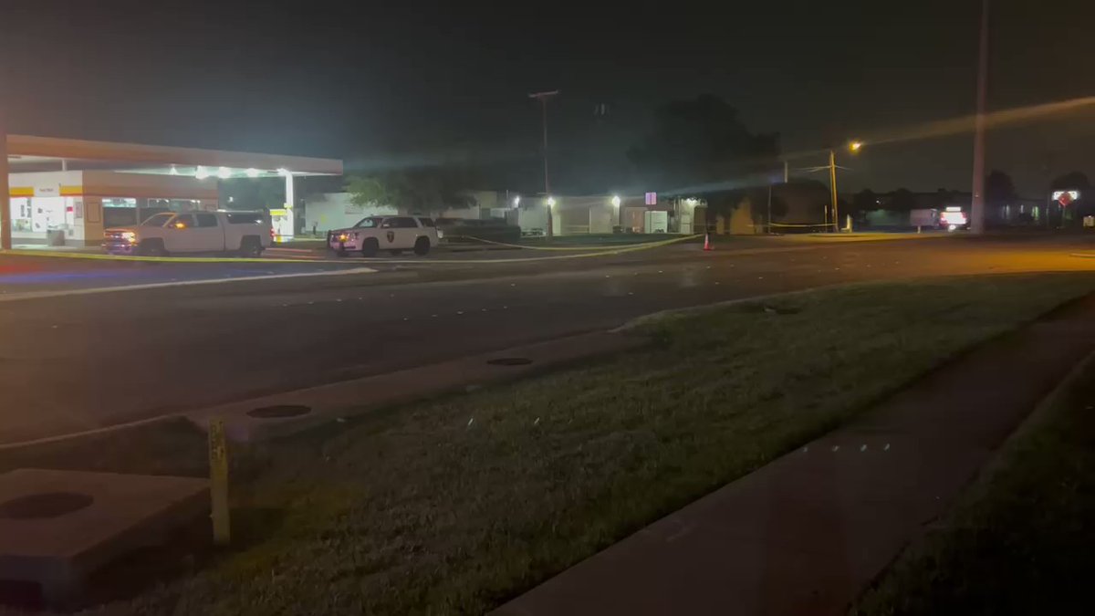 The intersection of 14th and Shiloh are still blocked off by police following an officer involved shooting.