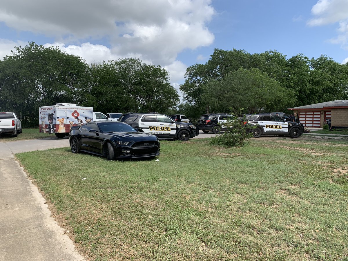 Large SAPD presence in the 4700 block of East Southcross for what started out as a code compliance action