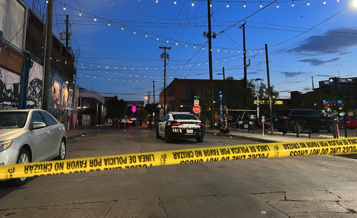 Two people in the Deep Ellum section of Dallas were shot and killed early Friday morning. When officers arrived at the scene, in the 2800 block of Elm Street, they found 5 people had been hit by gunfire