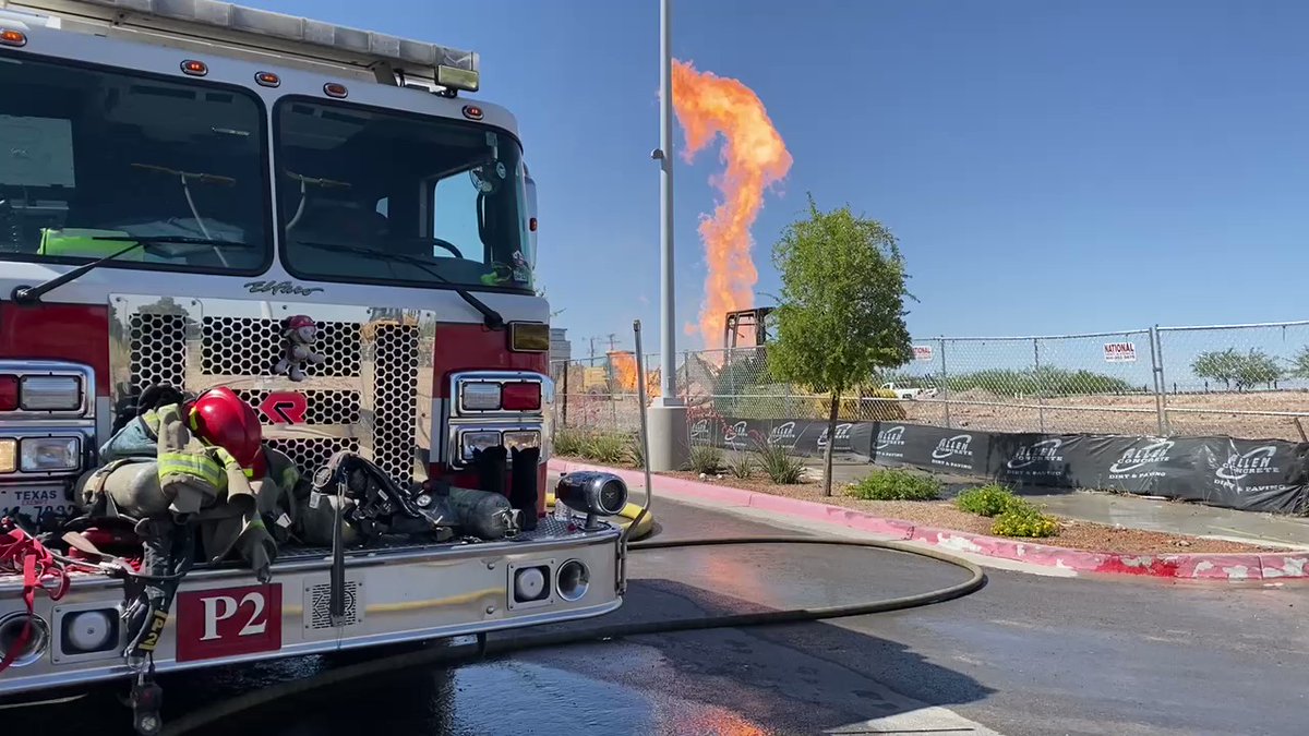 Crews responding to a condition 1 fire outside the Flix Brewhouse on West Town Marketplace.   A gas line was damaged at a construction zone and caught fire. Fire is still active however situation is under control. No injuries reported