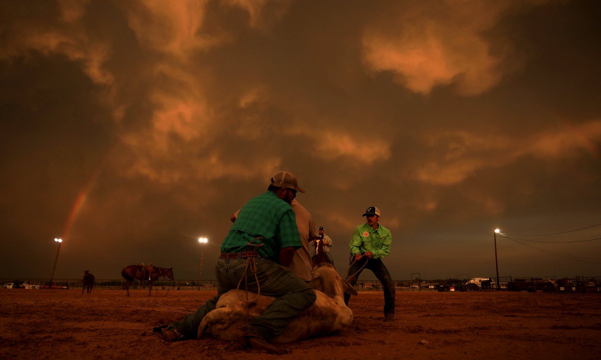 A gap between T-storms and the western horizon promised good light. Instead of chasing the core of the weather. Just in time, the good people at Boots N Saddle Cowboy Church of Gatesville, Texas, appeared on the horizon