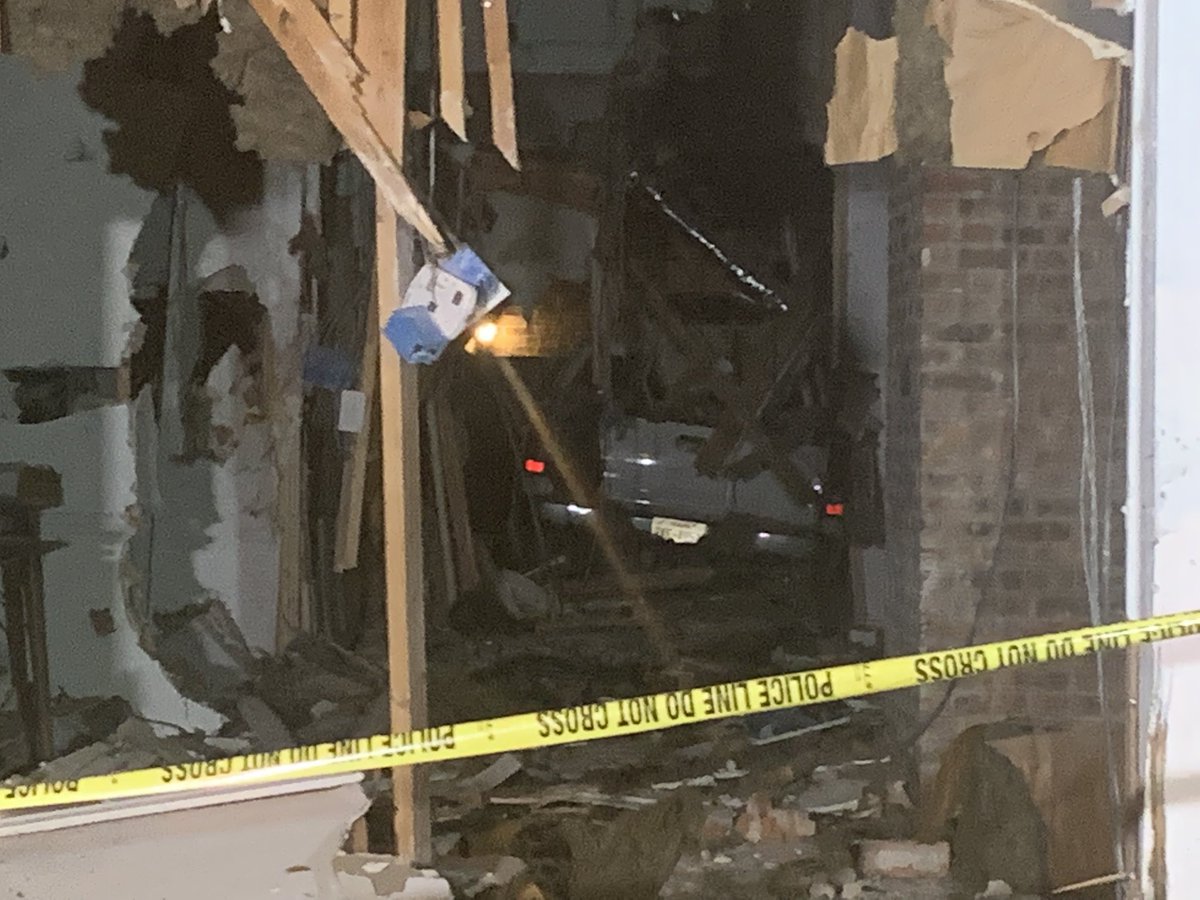 A Dallas man and his dog narrowly escaped injury after a truck hits his home and comes to a stop in the rear of the residence. The tenant said he was watching TV in a back bedroom when the crash happened