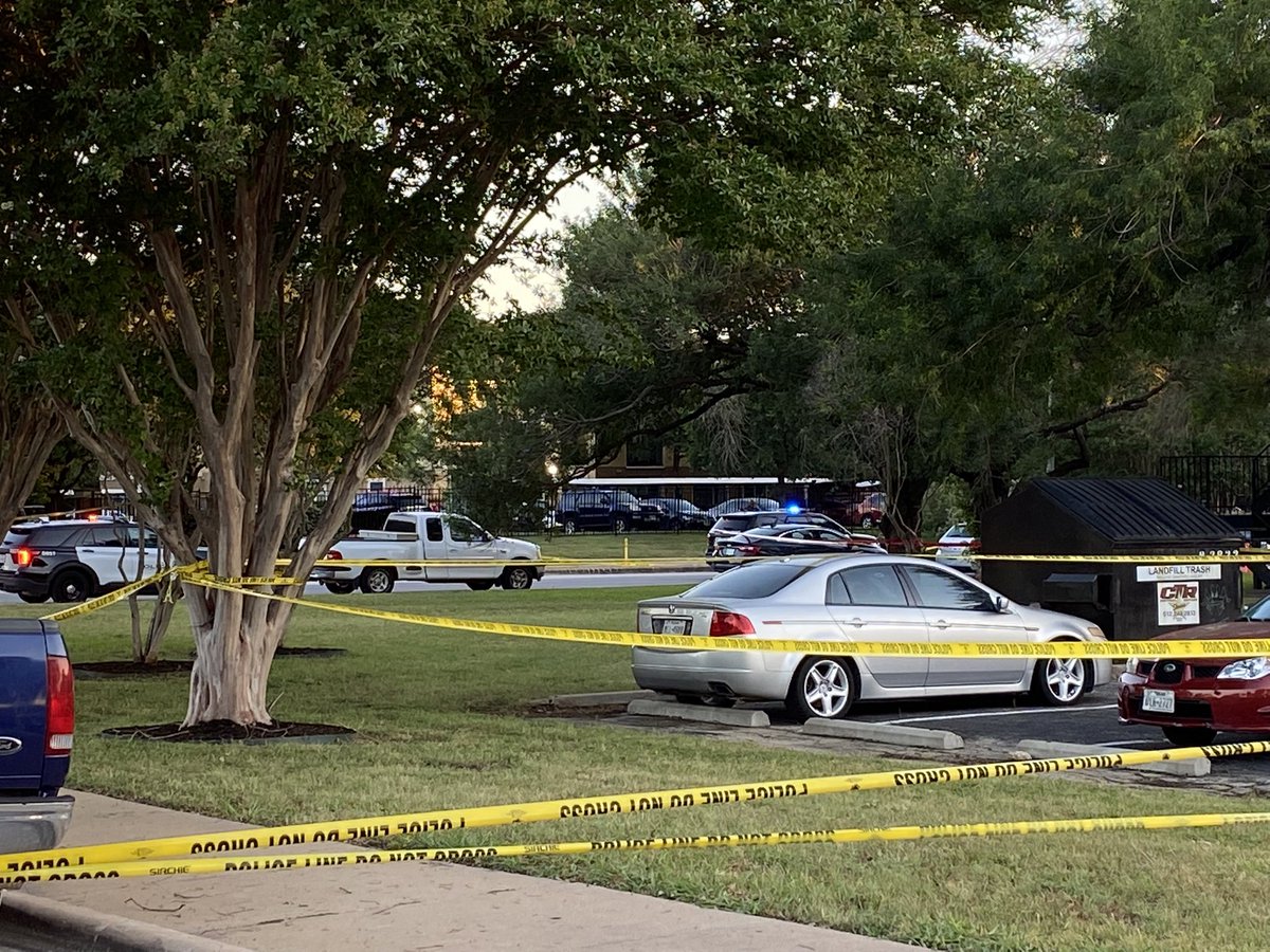 Scene of an officer-involved shooting right off of East Riverside Dr in the 1500 block of Crossing Place.   