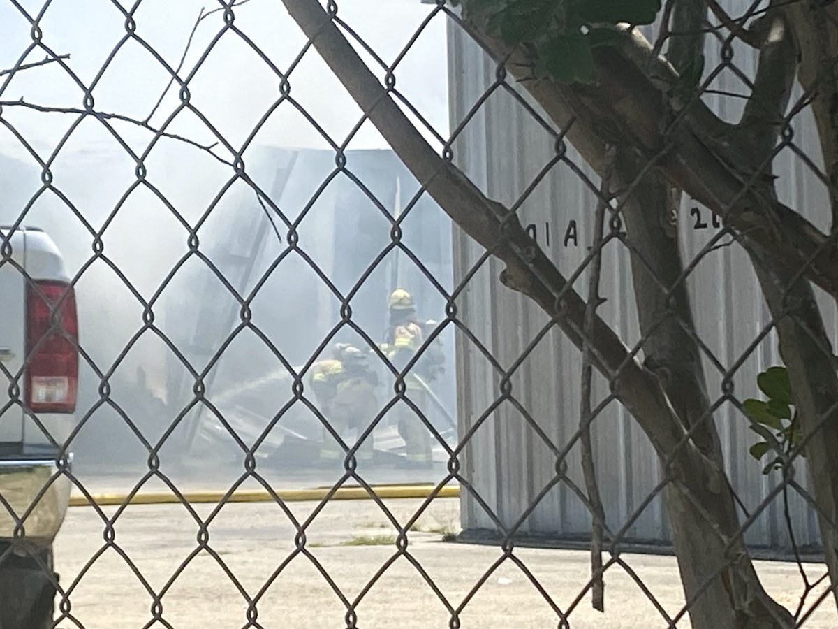 Multiple agencies have been fighting this fire at Hudson Bend Boat & Campers Storage.  At least six storage units caught fire.  From what we see, the fire is nearly out.  