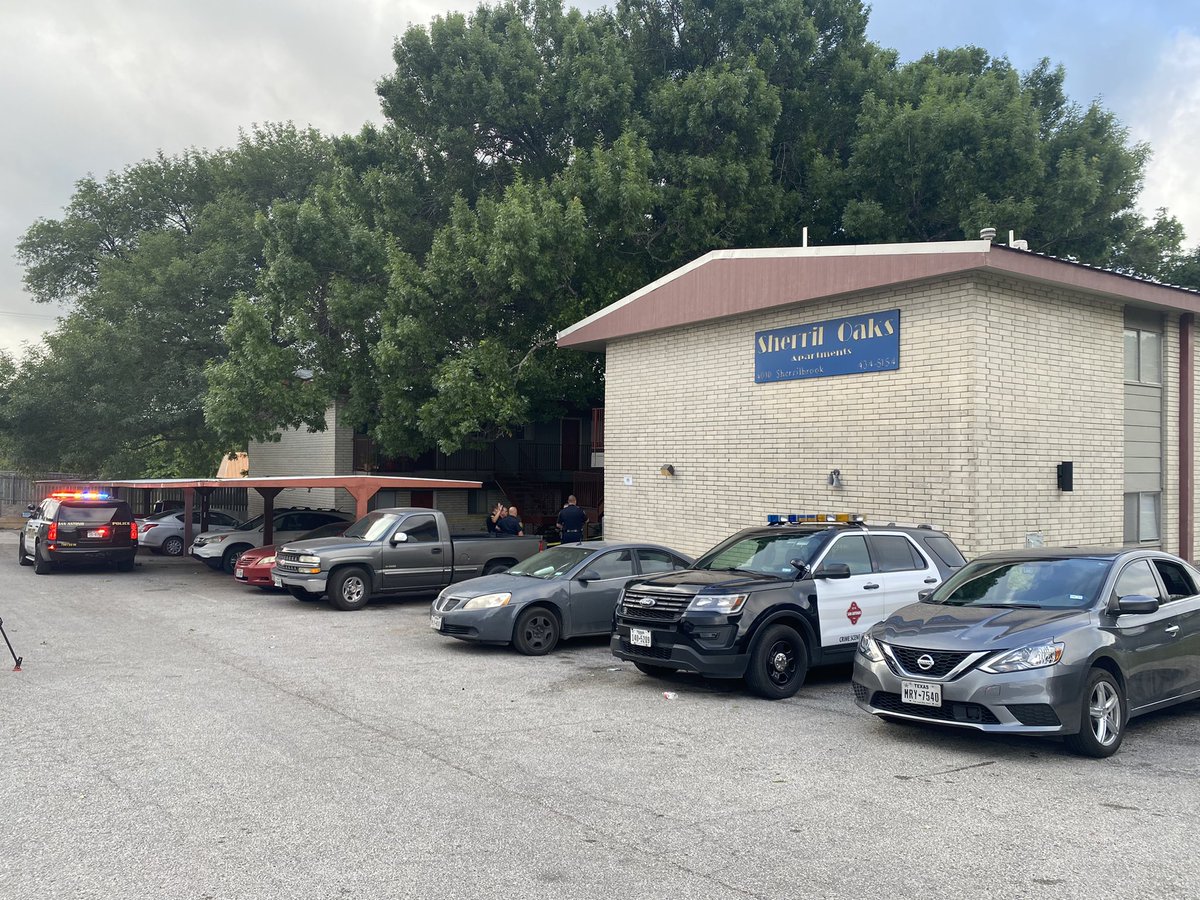 Deadly shooting at Sherrill Oaks Apartments near Bandera. A man in 20s is dead inside the apartment, and the suspect is in the police custody. The victim was found dead with a gunshot to the head