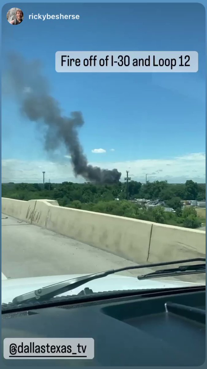 A fire in the 2000 block of Ruder Street just off I-30 and Loop 12.