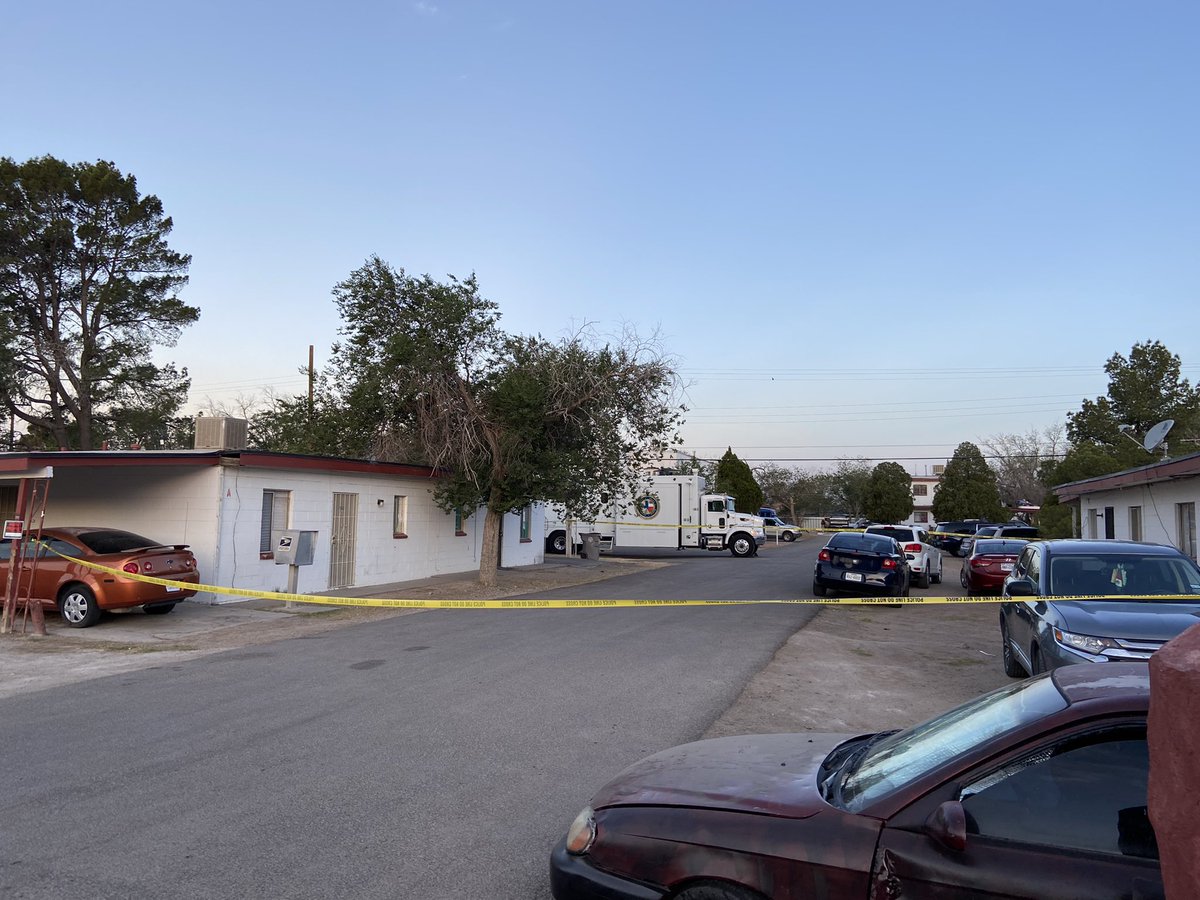 Scene of a murder investigation in south-central ElPaso. 