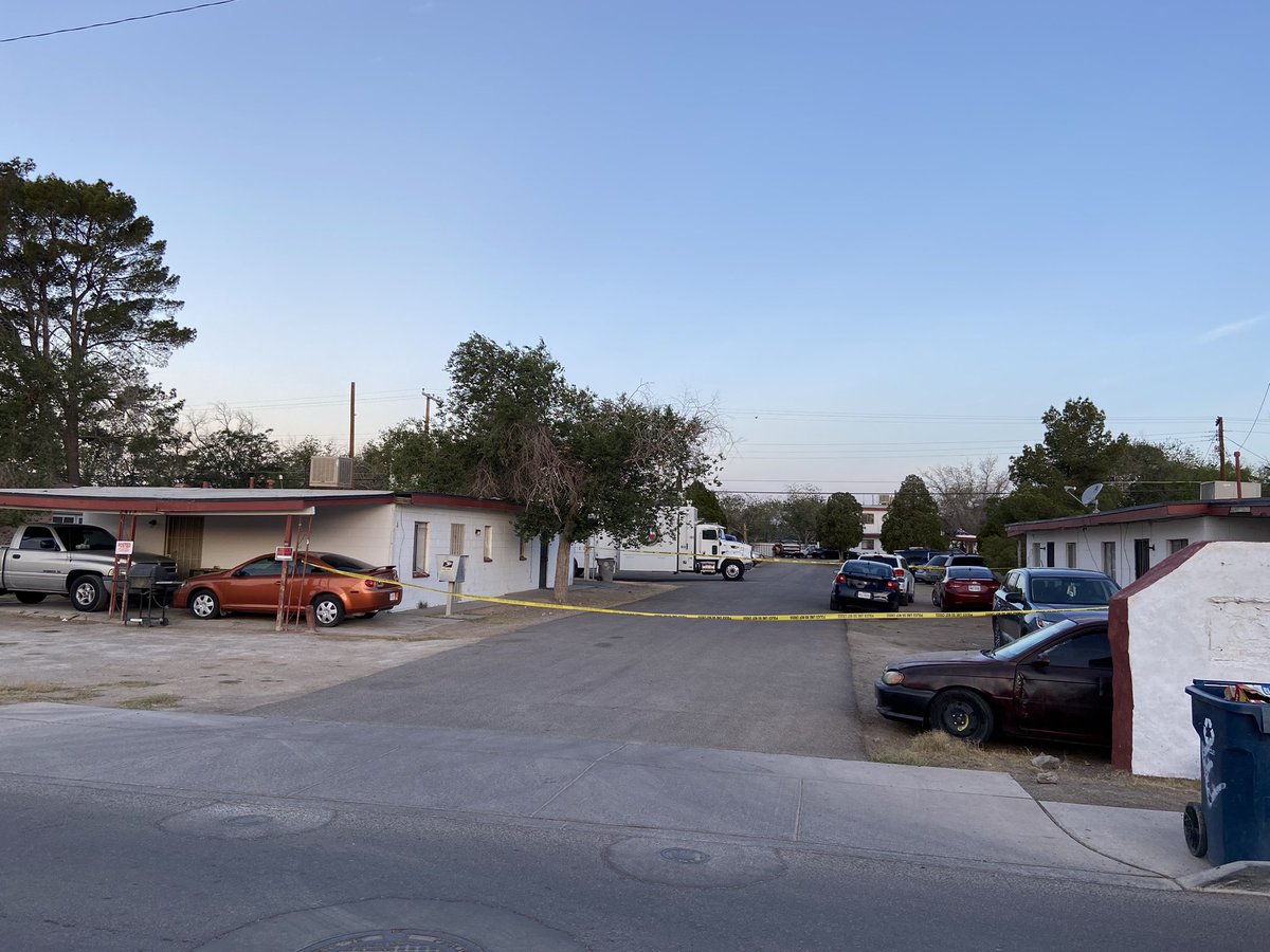 Scene of a murder investigation in south-central ElPaso. 