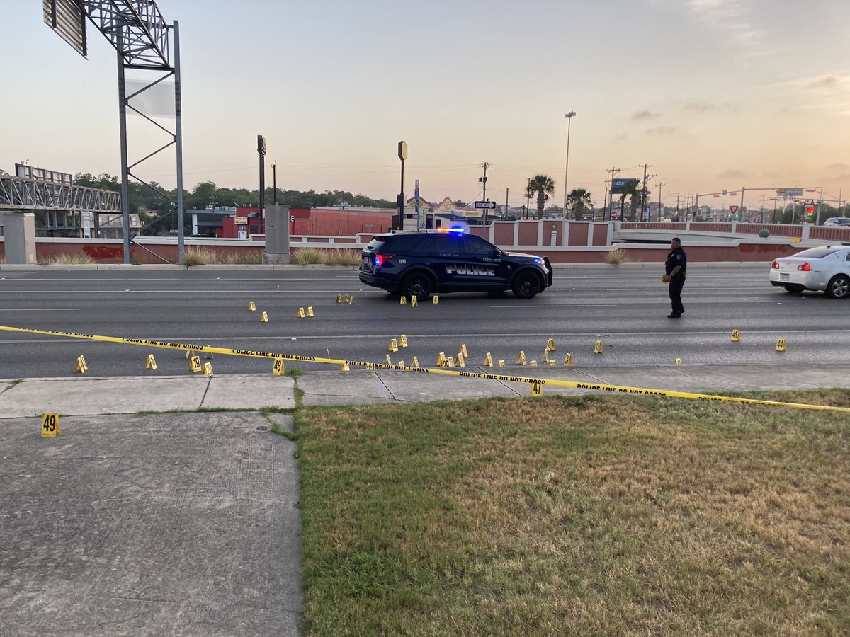 At least 49 evidence markers at that shooting that ended with 3 women in critical condition. At last check, no suspect in custody