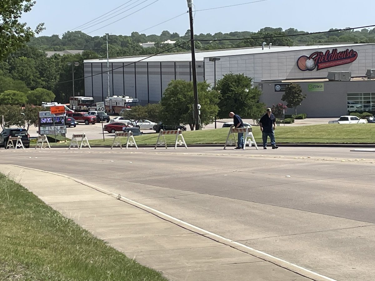 City of Duncanville setting up barricades for a longer investigation at this shooting scene. No kids at a summer camp injured. Shooter killed in an exchange with Duncanville Police. They responded in minutes to active shooter