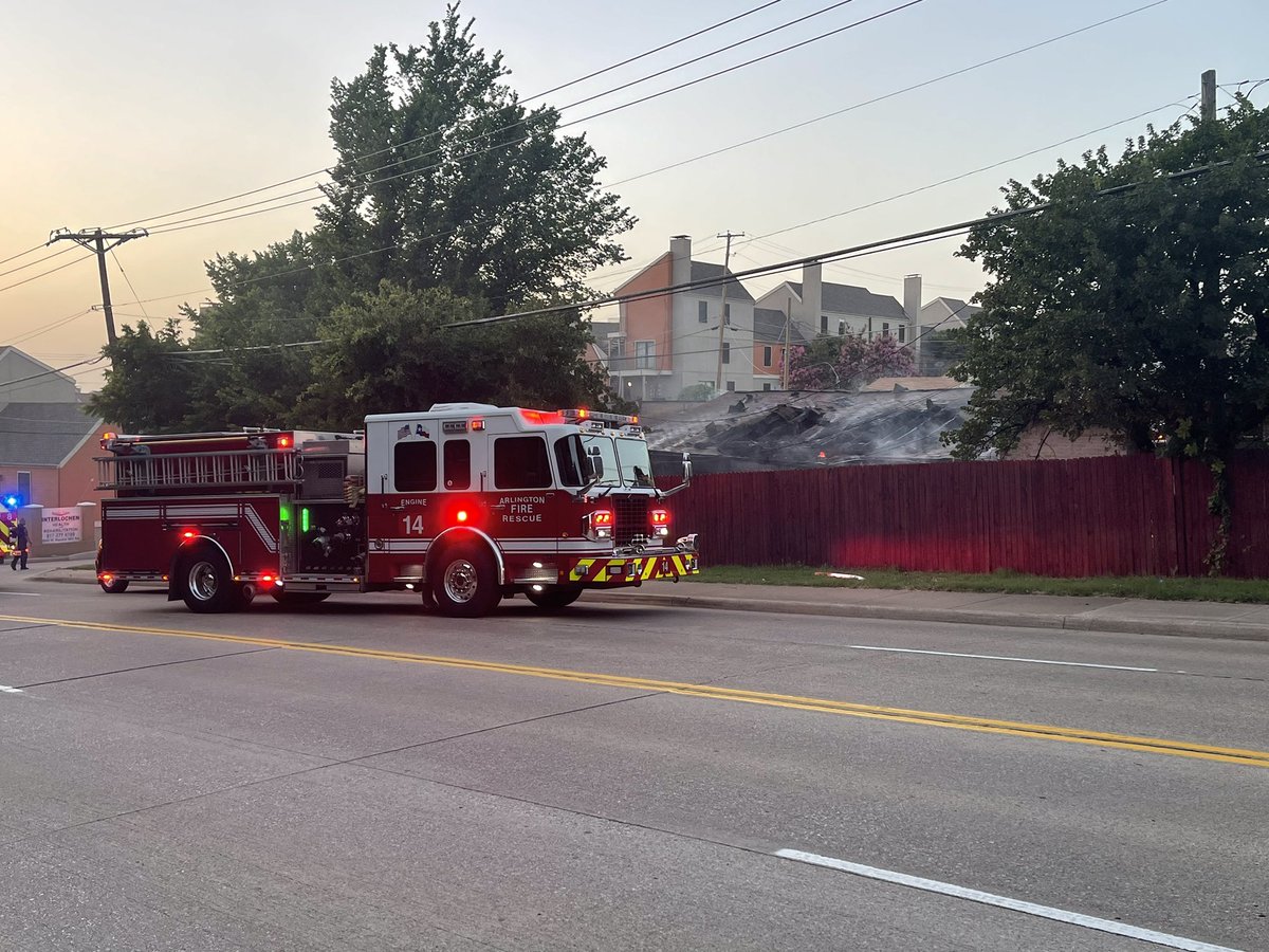 Apartment Fire (Arlington) Truck 1, Engine 1, Engine 4, Engine 14, Tower 8, and others are working a 2 alarm apartment fire in the 2600 block of W. Randol Mill Road. Heavy smoke and fire showing on arrival. 2 alarms