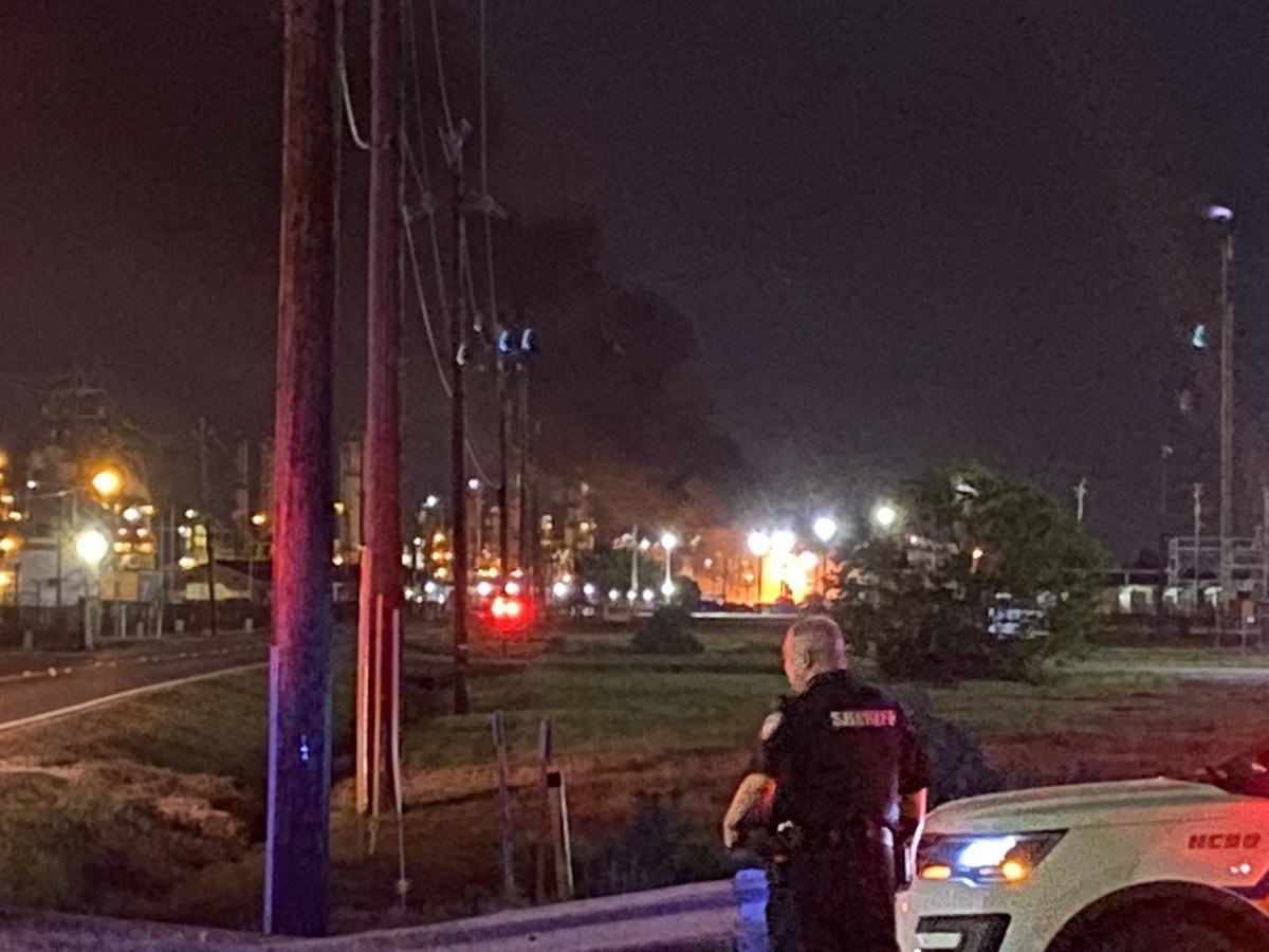 Fighters from all over East Harris County are battling a large fire at the Oxy Vinyls plant 2400 Miller Cutoff Rd. No reports of injuries at this time. 