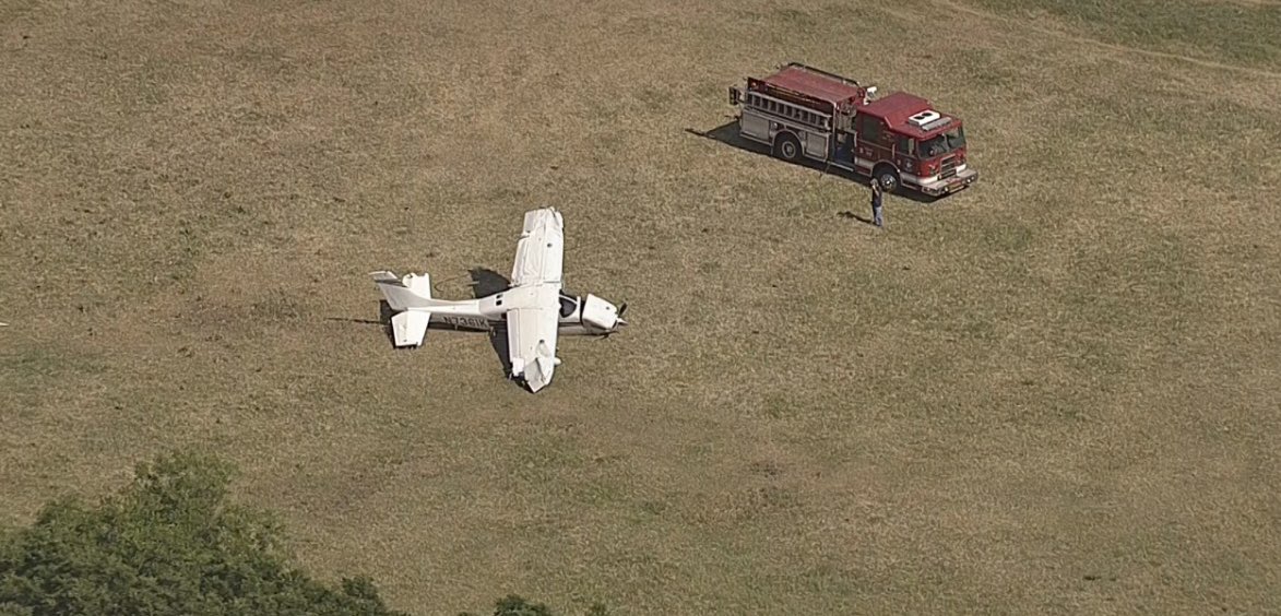 Aircraft down near Bourland Field. Unknown of any injuries.    