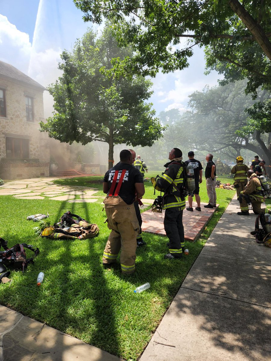 Crews continue to work the house fire in the 3800 block of Colgate. The DFR Salvation Army Emergency Disaster Services truck is also on scene providing water, snacks and chairs for first responders