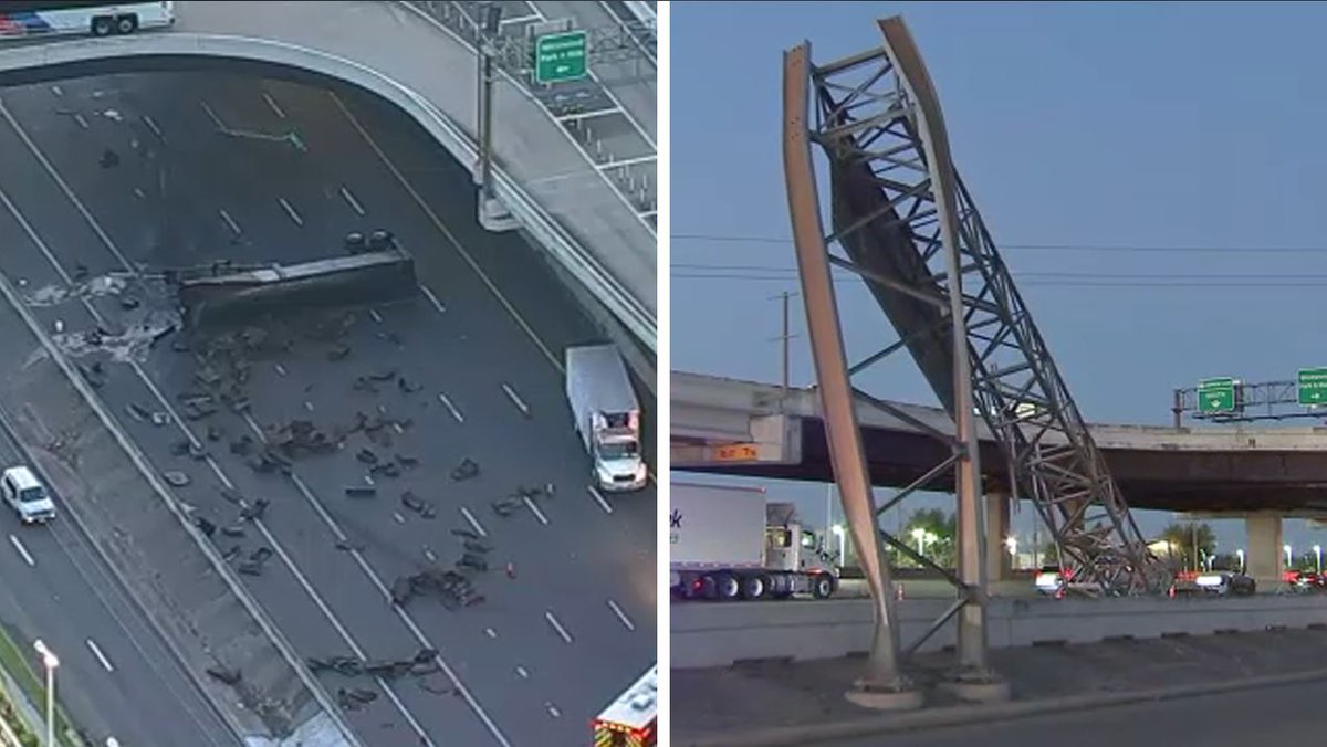 TRAFFIC  exclamation Outbound Southwest Freeway at Bissonnet reopens after big rig crash forced lanes to close for more than 7 hours