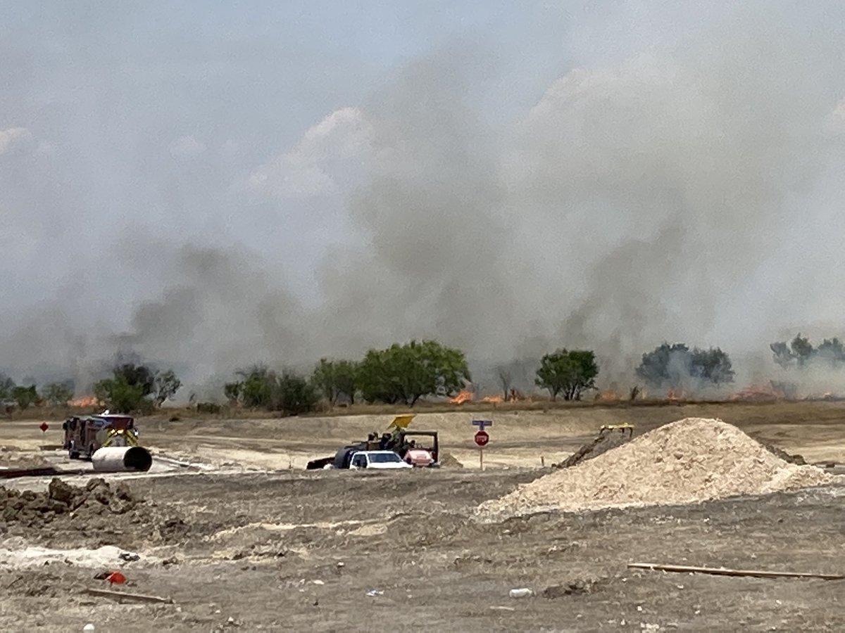 Bexar county DISTRIC 2 along with JBS Fire and Castroville fire are working a good size brush fire. This happening off Hwy 90 and fm 211. Fire seems to be under control